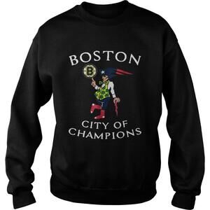 New England Patriots Boston Bruins City Of Champions Shirt